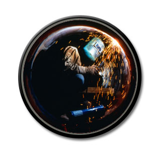 picture of man welding in tank